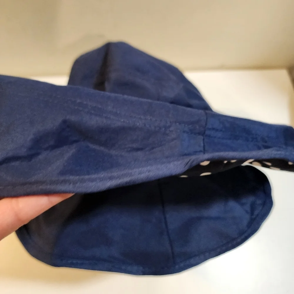 Fashion Women's Blue Wide Sun Convertible hat